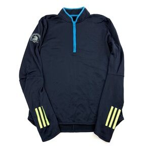 Adidas Boston Marathon 2019 Energy Running ClimaWarm 1/4 Zip LS Pullover